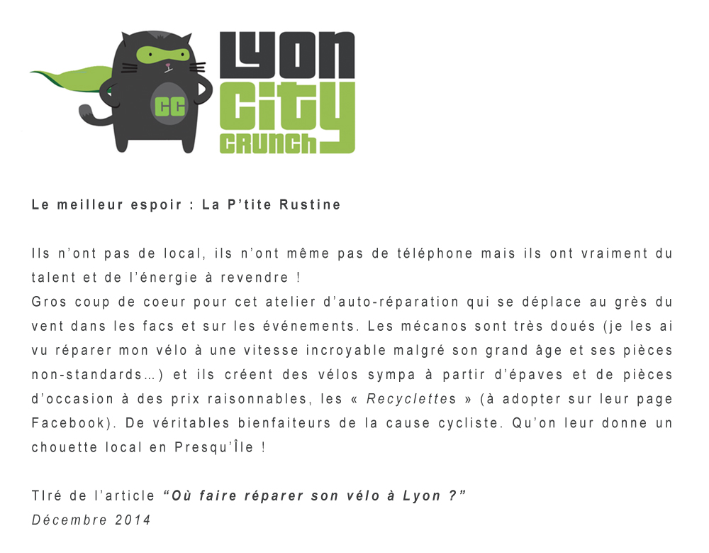 Lyon City Crunch - Décembre 2014