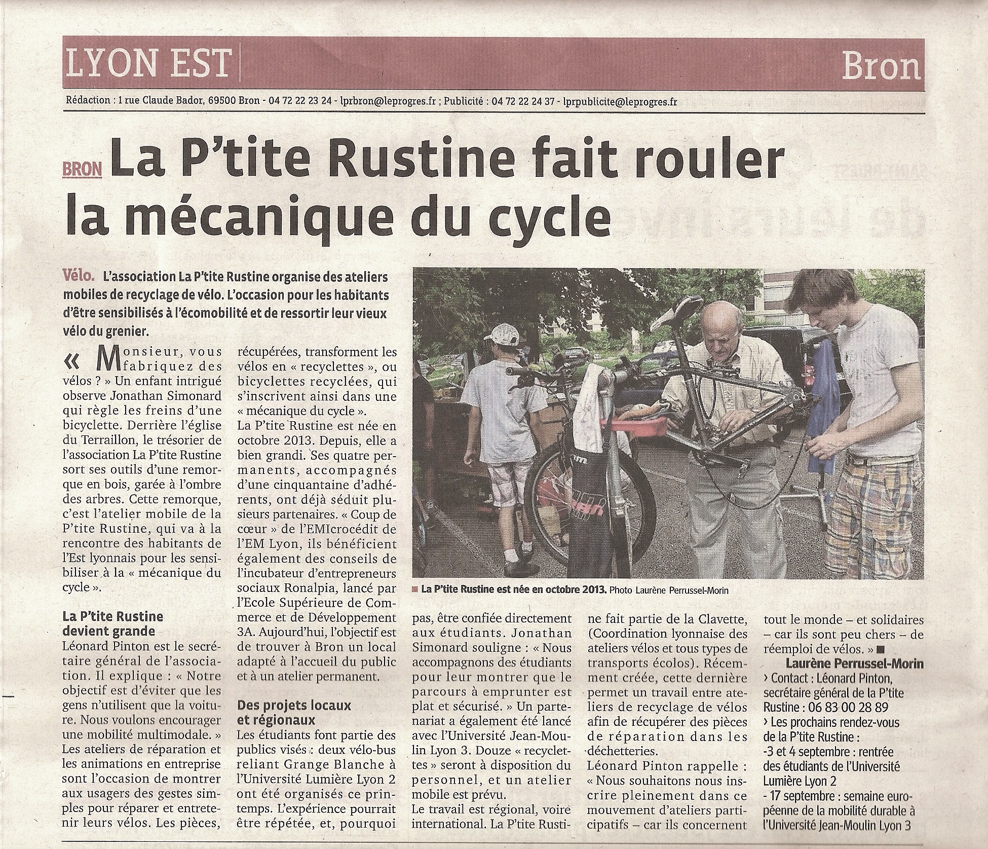 Le Progrès - Aout 2014